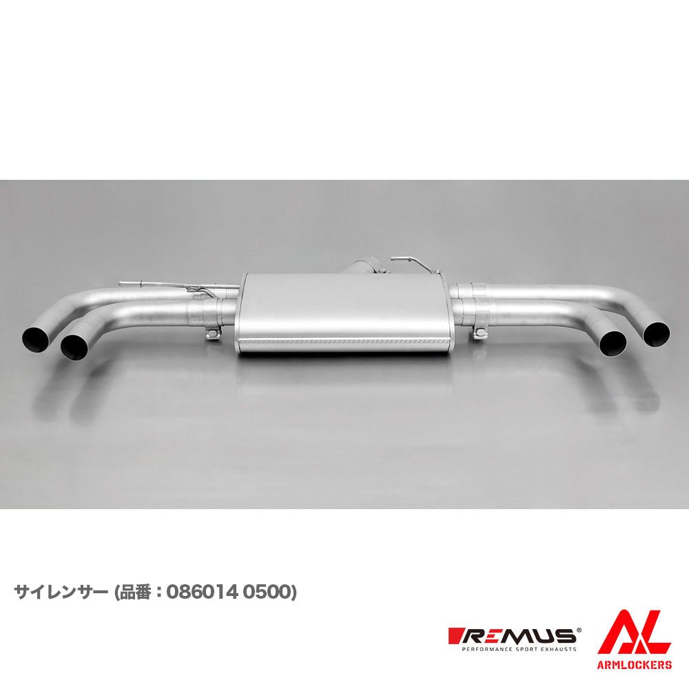 レムス マフラー BMW F26 X4 Φ84 アングル/アングル W 左右 REMUS