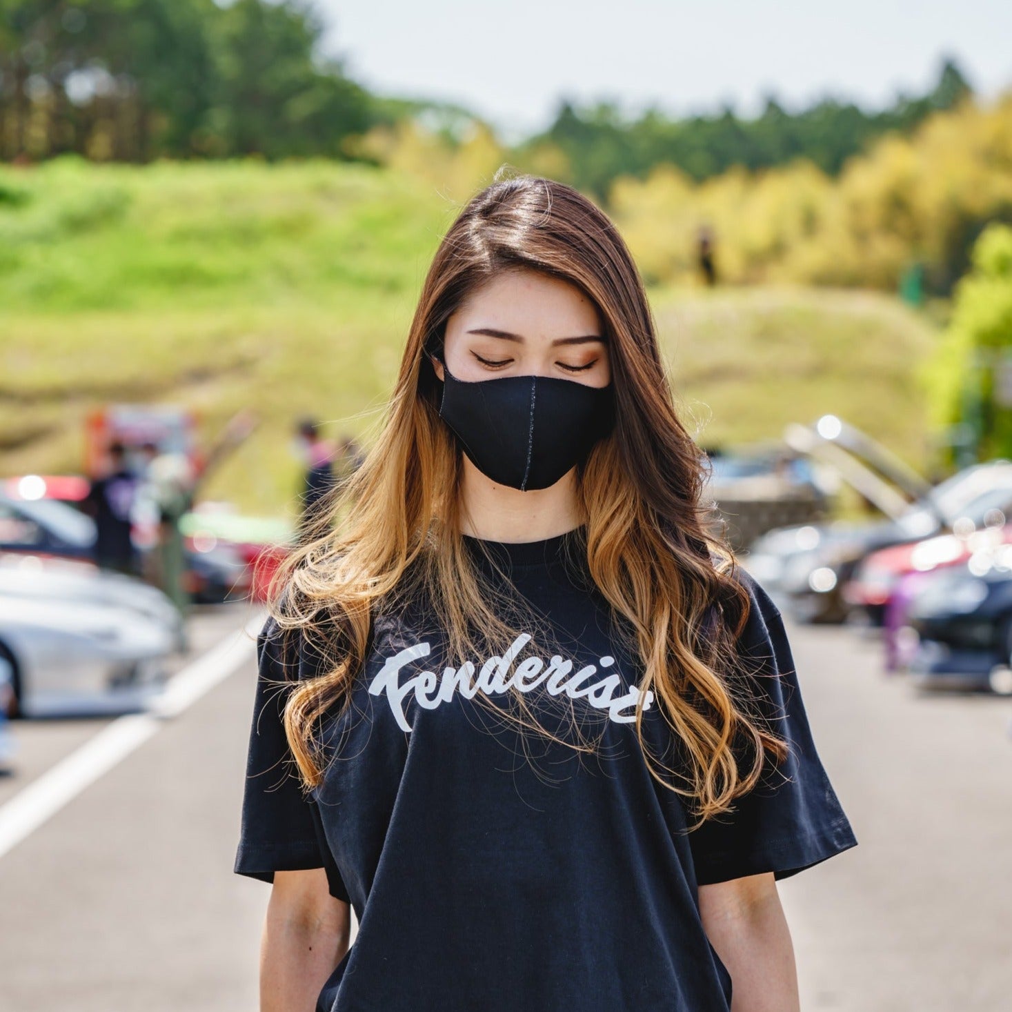 Curve T-shirt Black - Fenderist - ARMLOCKERS SHOP