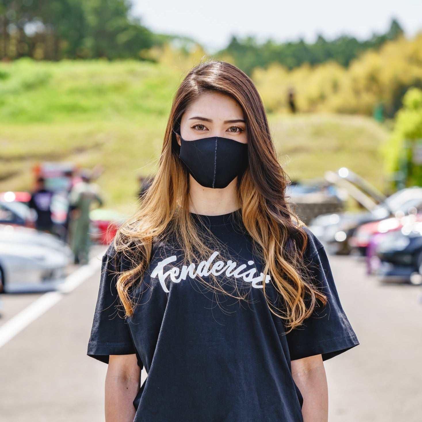 Curve T-shirt Black - Fenderist - ARMLOCKERS SHOP
