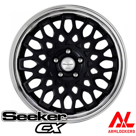 18インチ seeker Work Seeker FX 8.0j 18 inch Matte Black MBL Wheel Step Rim 1 piece
