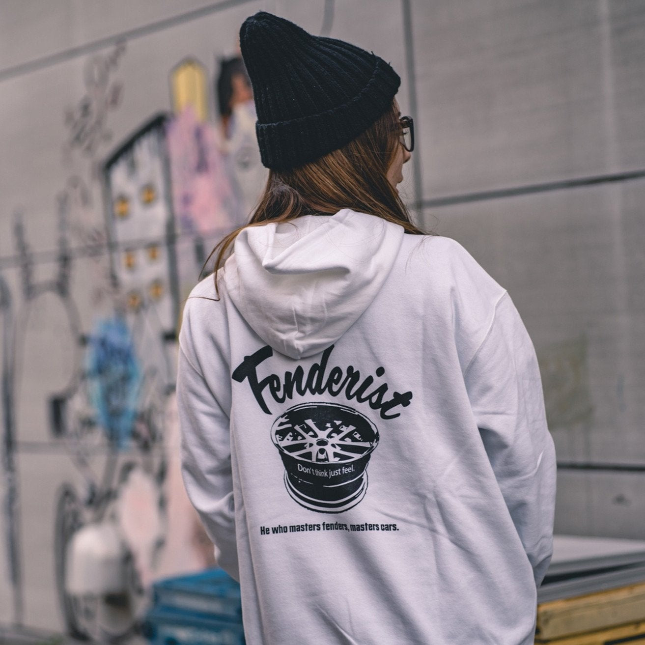 Impress Hoodie White - Fenderist