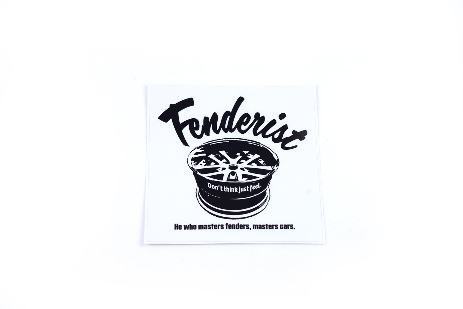 Impress Sticker White - Fenderist - ARMLOCKERS SHOP
