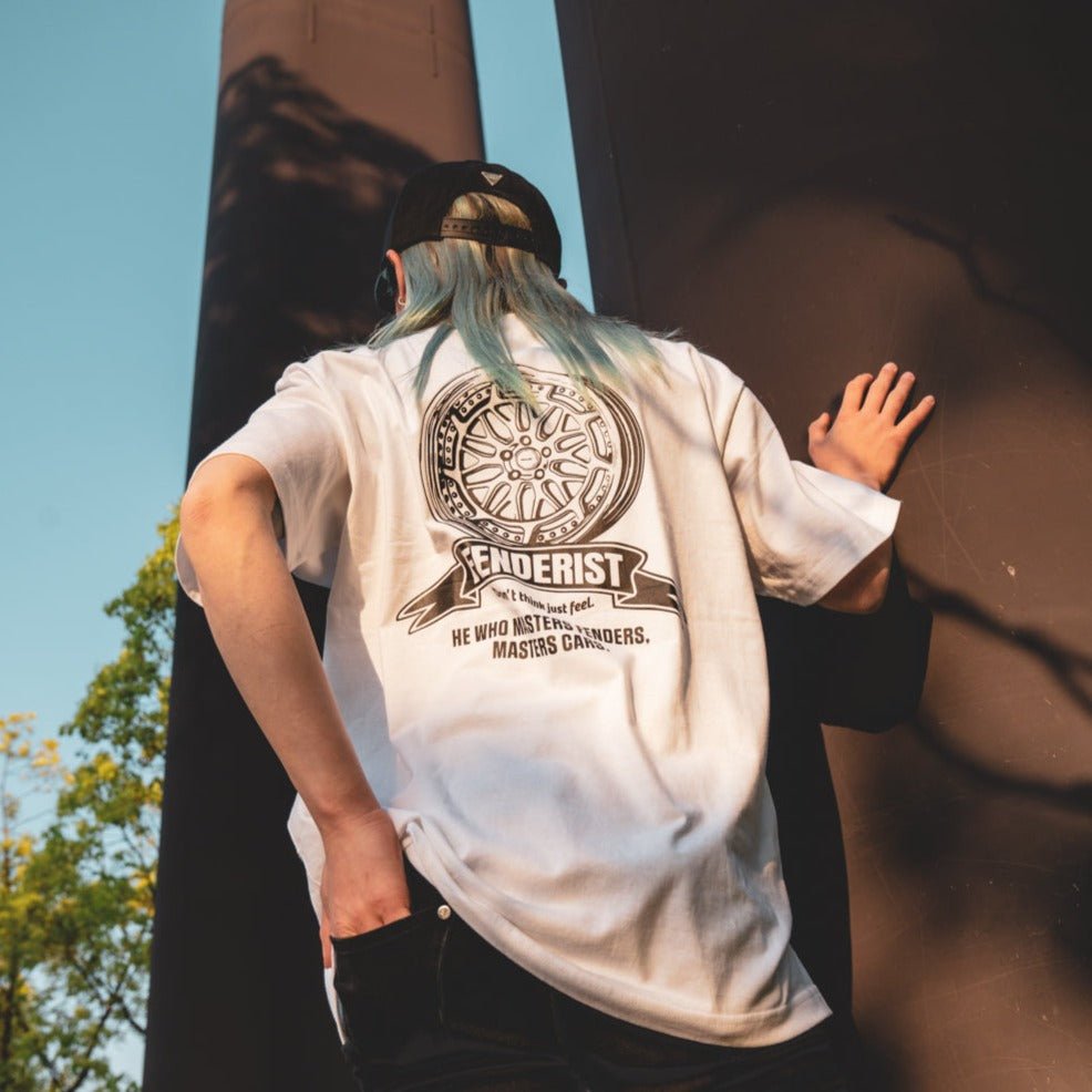 Impress T-shirt #003 White - Fenderist - ARMLOCKERS SHOP