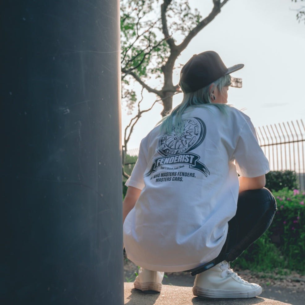 Impress T-shirt #003 White - Fenderist - ARMLOCKERS SHOP