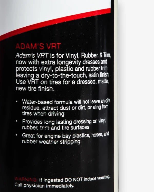 VRT タイヤ&トリムドレッシング | Adam’s VRT Tire & Trim Dressing - ARMLOCKERS SHOP
