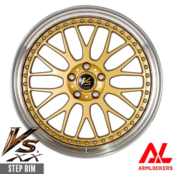 ワーク VS XX 11.5j 19インチ ステップリム ゴールド GLD ホイール 1本 ダブルエックス – アームロッカーズ